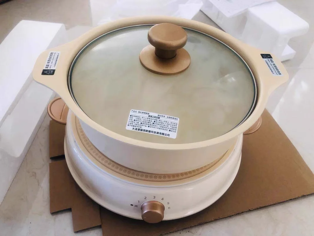 가정용 전기 인덕션 조리기 세트, 붙지 않는 소형 냄비, 2000W 고출력