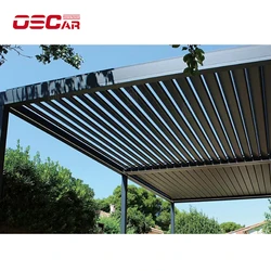 6x6 aluminum pergola garden gazebo shade 3x4 outdoor electric opening pergola roof 5x4 waterproof sun room