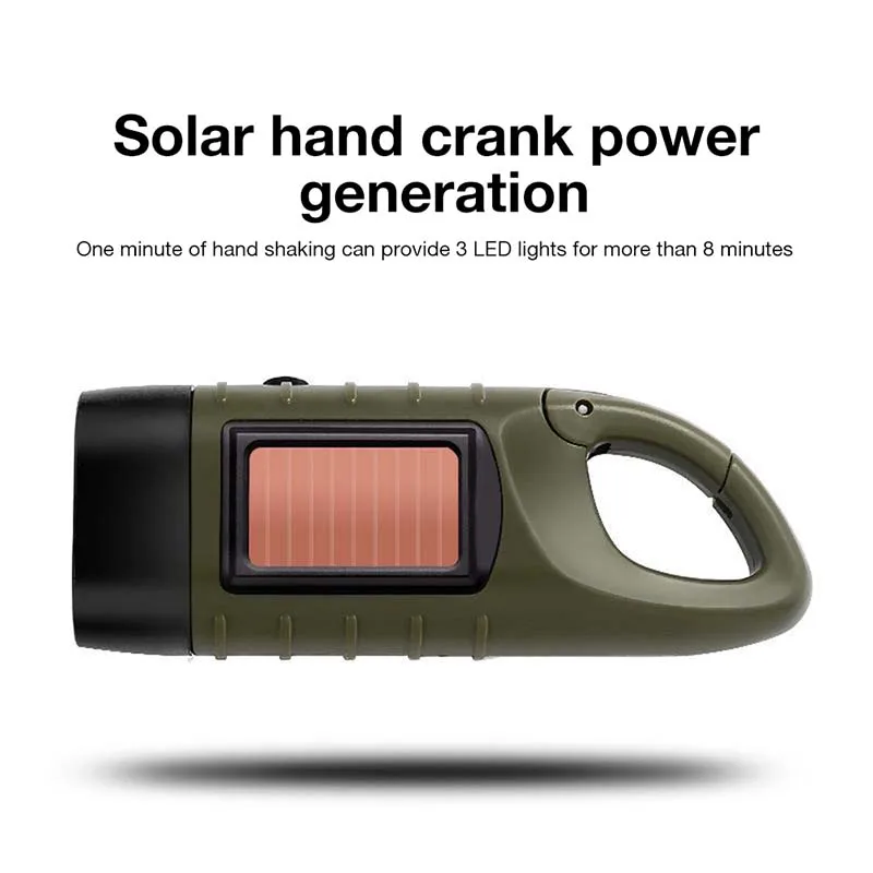 LED Solar Power Flashlight 2