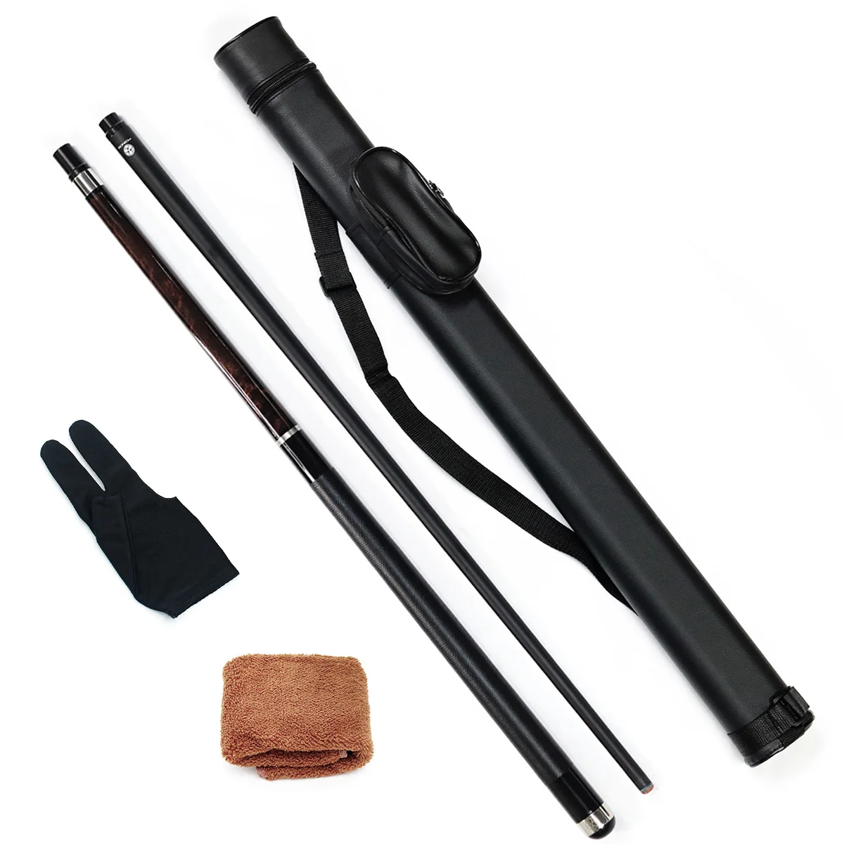 اقتصادية قسط الجودة 58 بوصة البلياردو ألياف الكربون تجمع جديلة مجموعة/تسعة كرات البلياردو اكسسوارات كومبو للبيع