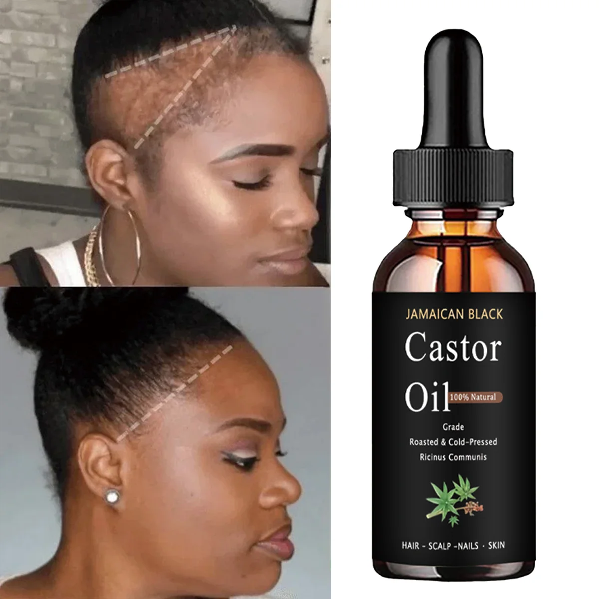 TRSTAY Jamaica Black Pure Natural Castor Oil Hair Treatment Moisturizing Strong Scalp Environment Healthy Hair Care
