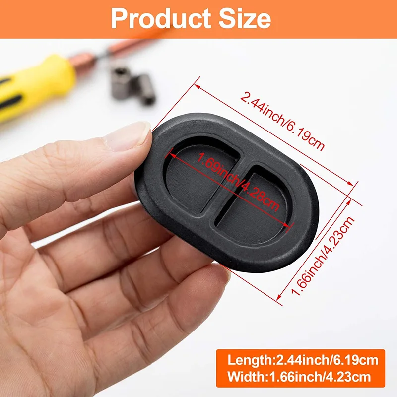 4/8pcs Rubber Floor Pan Drain Plug for Jeep Wrangler JK JL Gladiator JT Waterproof Body Oval Plugs Replacement