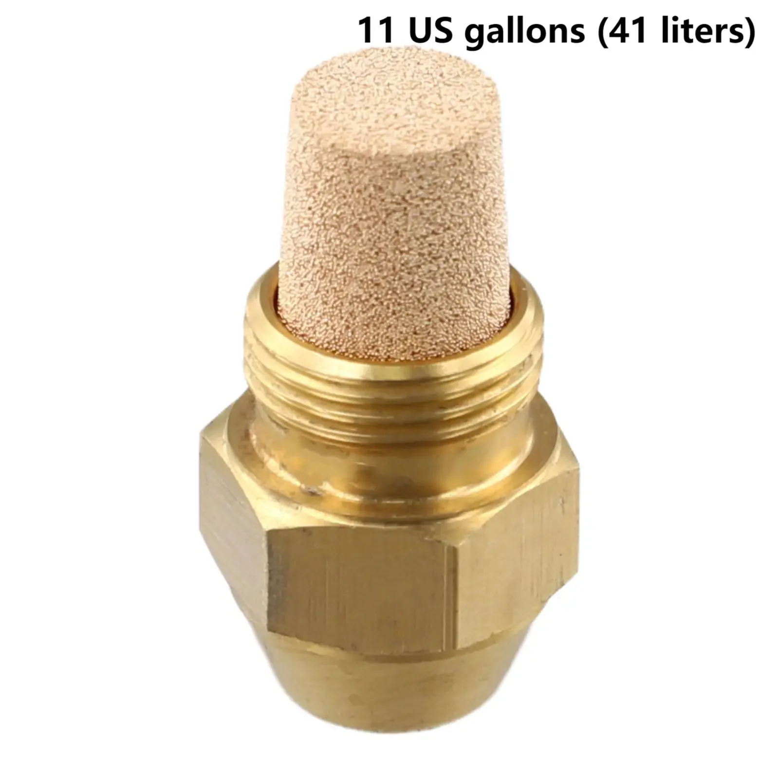 

60° Burner Fuel Injector 11US Gallons (41 Liters)/7US Gallons (26 Liters) High-Performance Burner Nozzle Brass Stainless Steel