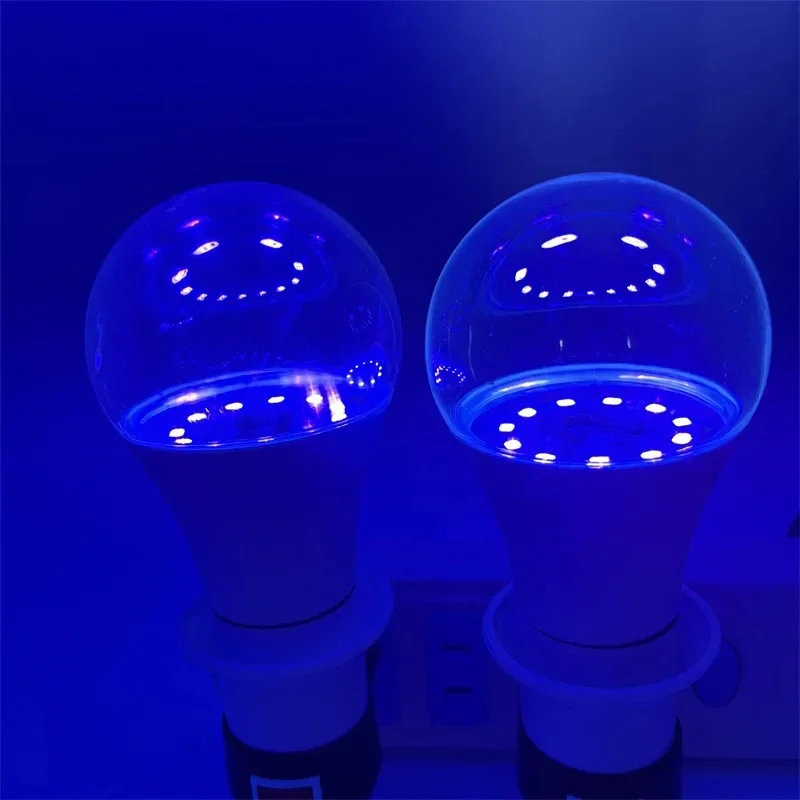 LED الأشعة فوق البنفسجية الأسود ضوء لمبة 85-265 فولت E27 9 واط Blacklight لمبة 39nm الفلورسنت الجسم الطلاء توهج مصباح ل ديسكو حزب الفلورسنت ملصق #2