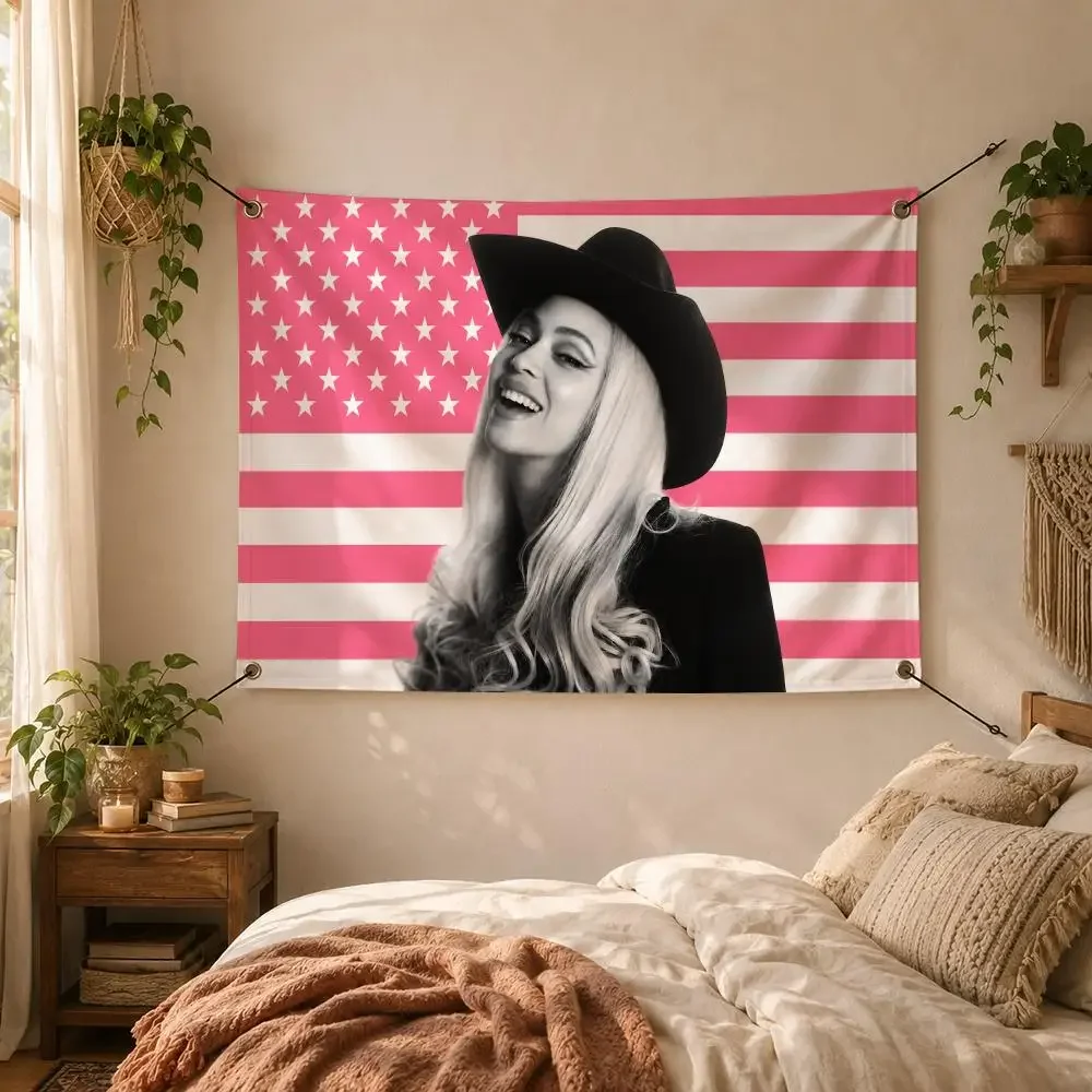 Singer B-Beyonce Flags Decorative Flag Banner for Outdoor Garden Yard Camping Party Home Wall Hanging Decor