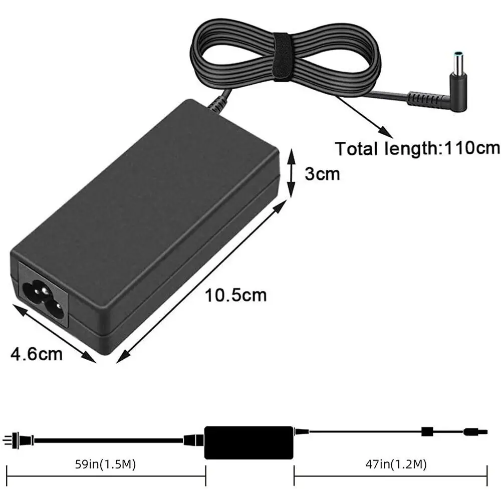 Nouveau 65W 19.5V Adaptateur secteur Chargeur pour ordinateur portable pour HP Pavilion SION 8NGW RMN TPN-Q188