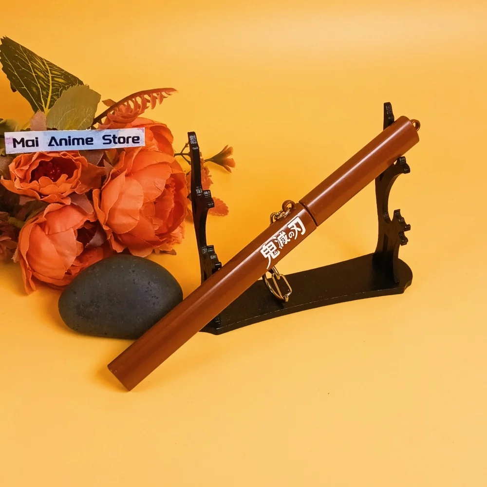 10-calowa Mini Katana Tanjurou Mała Oryginalna Samurajska Anime Kimetsu No Yaiba Miecz Metalowy Demon Slayer Prawdziwa Japońska Katana Zabawka Prezent