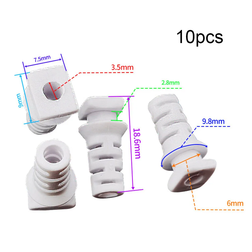 10PCS Cable Gland Connector Kit Rubber Strain Relief Cord Power Tool Cable Sleeves 3.5mm-5mm Cable Sleeve Wire Connectors