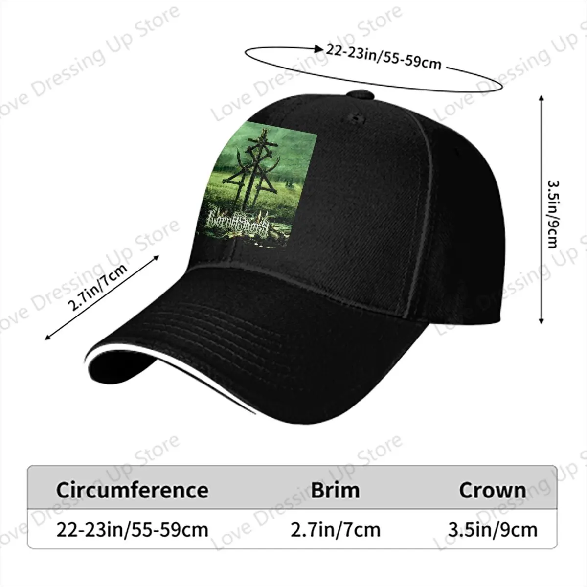 New  Men Women Baseball Caps Lorna Shore Merch Lorna Shore Album Cover Logo Truck Driver HatGolf Hats image 3