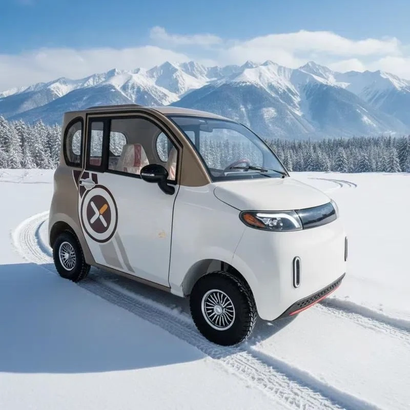 1000W Mini Electric Vehicle 4 Wheel Small Household EV Compact Single Row Car Hot Selling New Energy Auto for Adults
