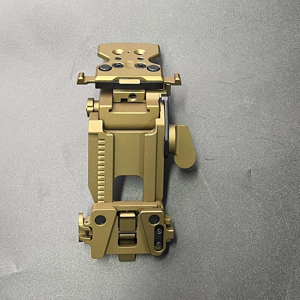2024 New Low Profile NVG Helmet Mount Flip-up Adjustable Dovetail Shoe Aluminum Night-vision Goggles Bracket Mount