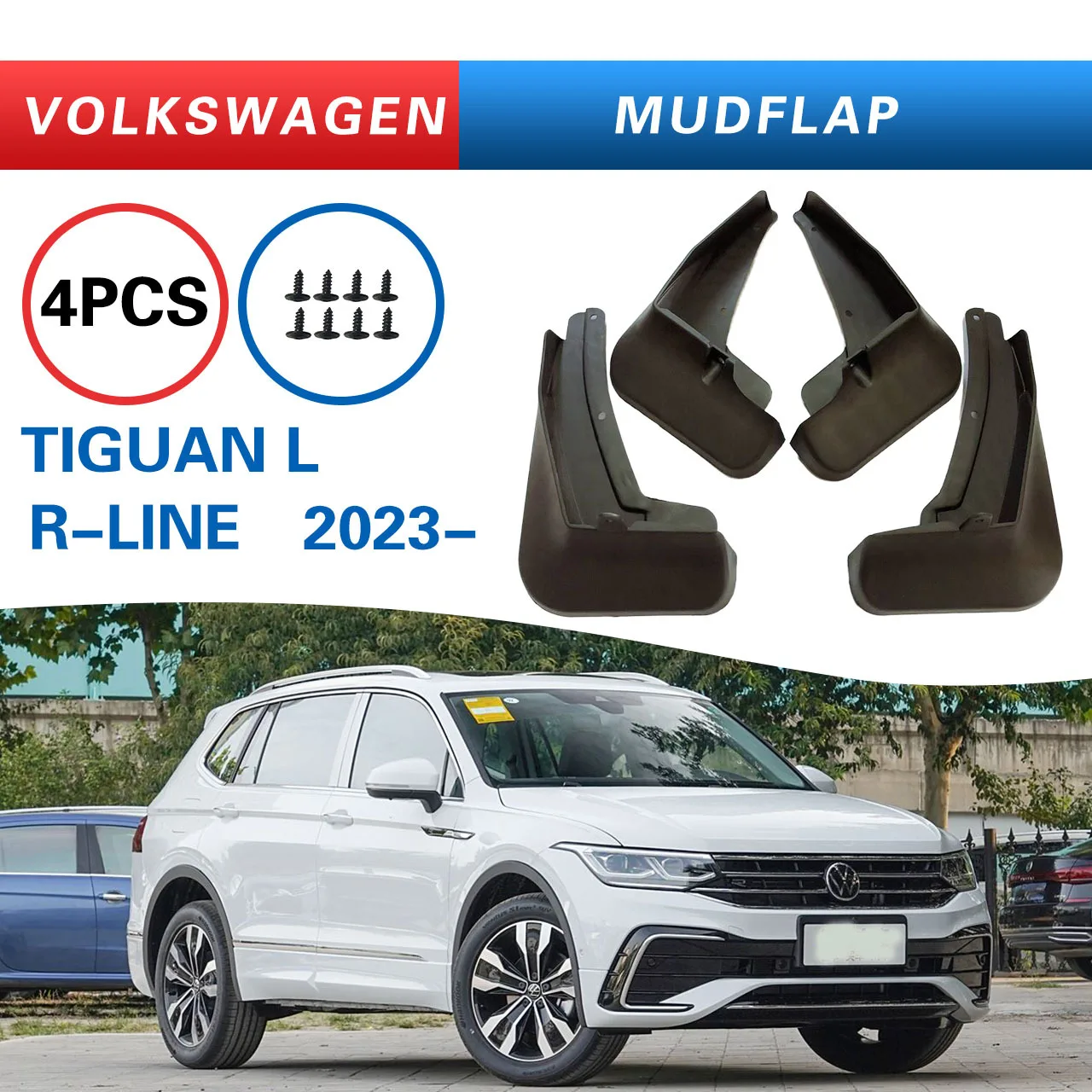 

For VW Touareg Rline 2023 mudguard tires mudguard,Splash proof mudguard, front and rear wheel fender