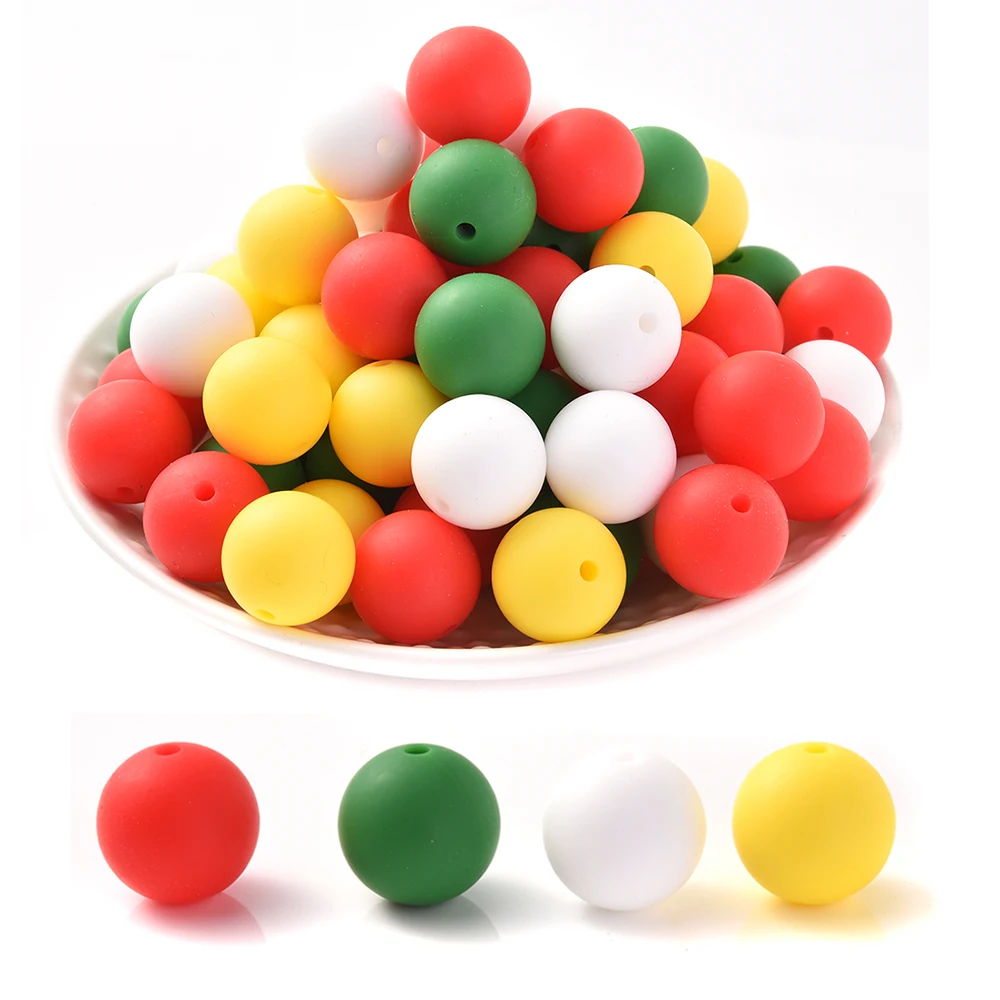 

86 шт./компл. новые рождественские фокусные силиконовые бусины, свободные круглые бусины, наборы для изготовления ювелирных изделий, сделай сам, ручная работа, зажим для соски, держатель для пустышки