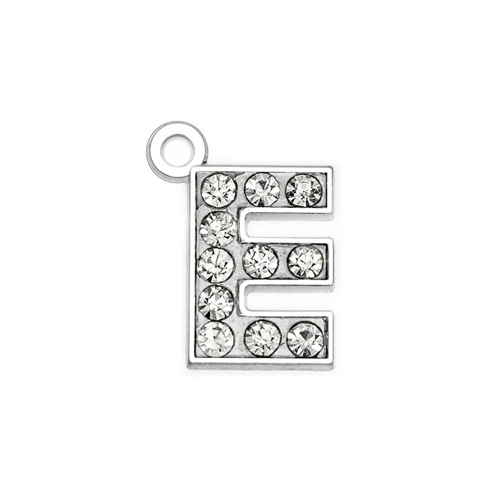 

26 Pcs Letter Pendant Diamond Alphabet Charms for DIY Craft Beads Jewelry Accessories Cameo Photo Custom Projects