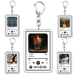 Trending Lana Del Rey Keychain for Women Accessories Music Summertime Sadness Young and Beautiful Tough Keying Jewelry Fans Gift