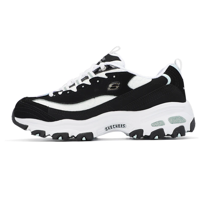 

Skechers Women's Shoes Fashionable Panda Shoes Thick Sole Heightening Casual Sports Shoes Retro Lace Dad Shoes 11959-Bkw