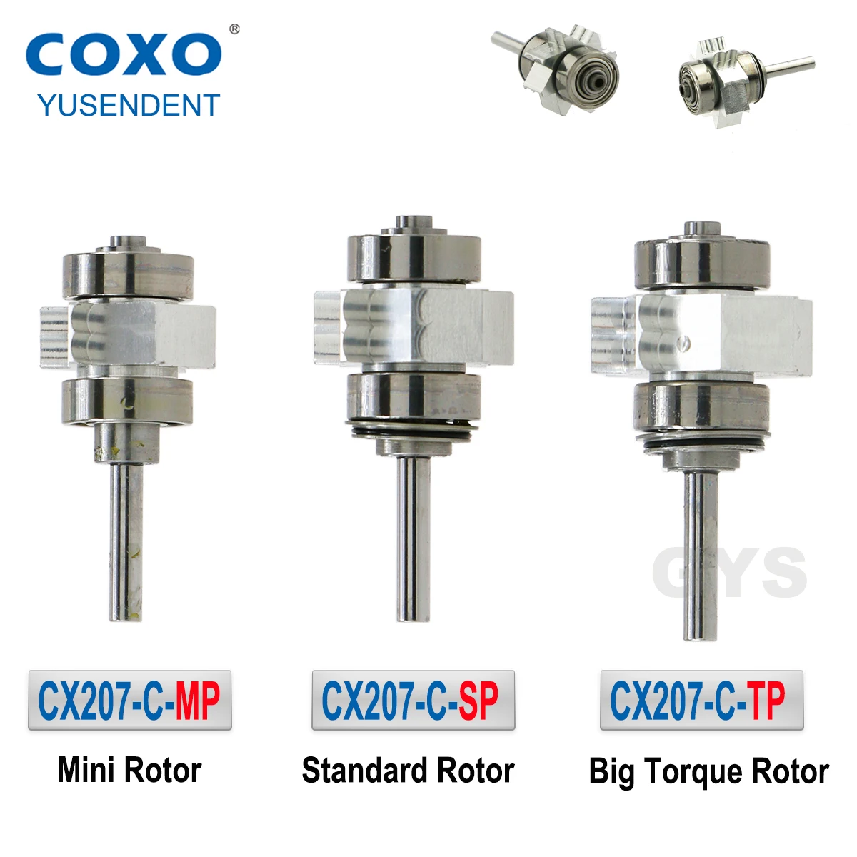 

COXO Dental Turbine Cartridge Air Rotor For CX207 Fiber Optic LED High Speed Handpiece Fit WAVO NSK WH Dental Accessories