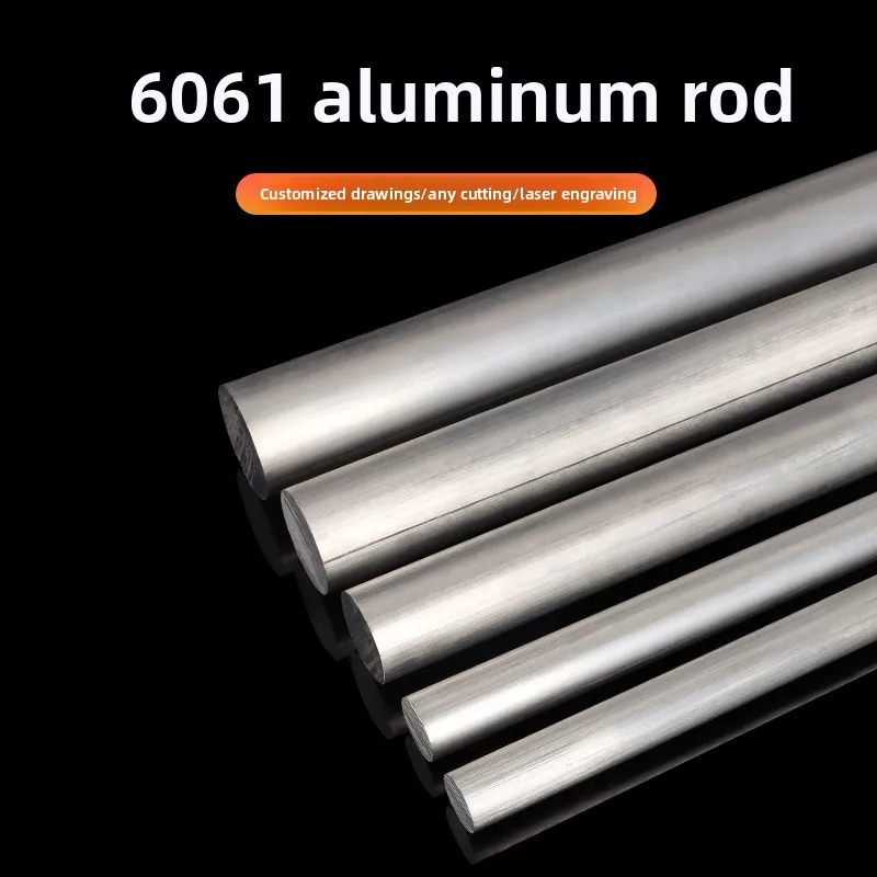 

6061 Solid Aluminum Bar Laser Cutting Custom 7075 Hard Alloy Round Bar Diameter 5 25 50mm