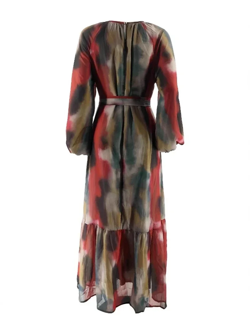 فستان مسلم عباية نسائية عيد التعادل صبغ طباعة فساتين الدانتيل دبي جلابية قفطان المغرب فيستدوس رداء عربي طويل رمضان 2026