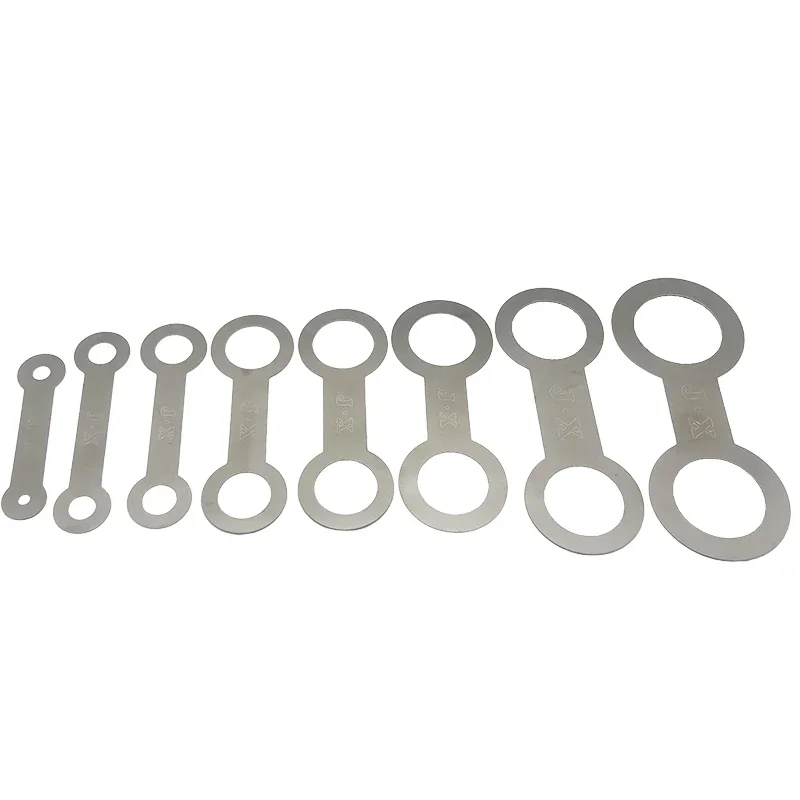 8-piece saxophone flat pad tool stainless steel pressure pad instrument repair suitable for alto / tenor/ soprano saxophone