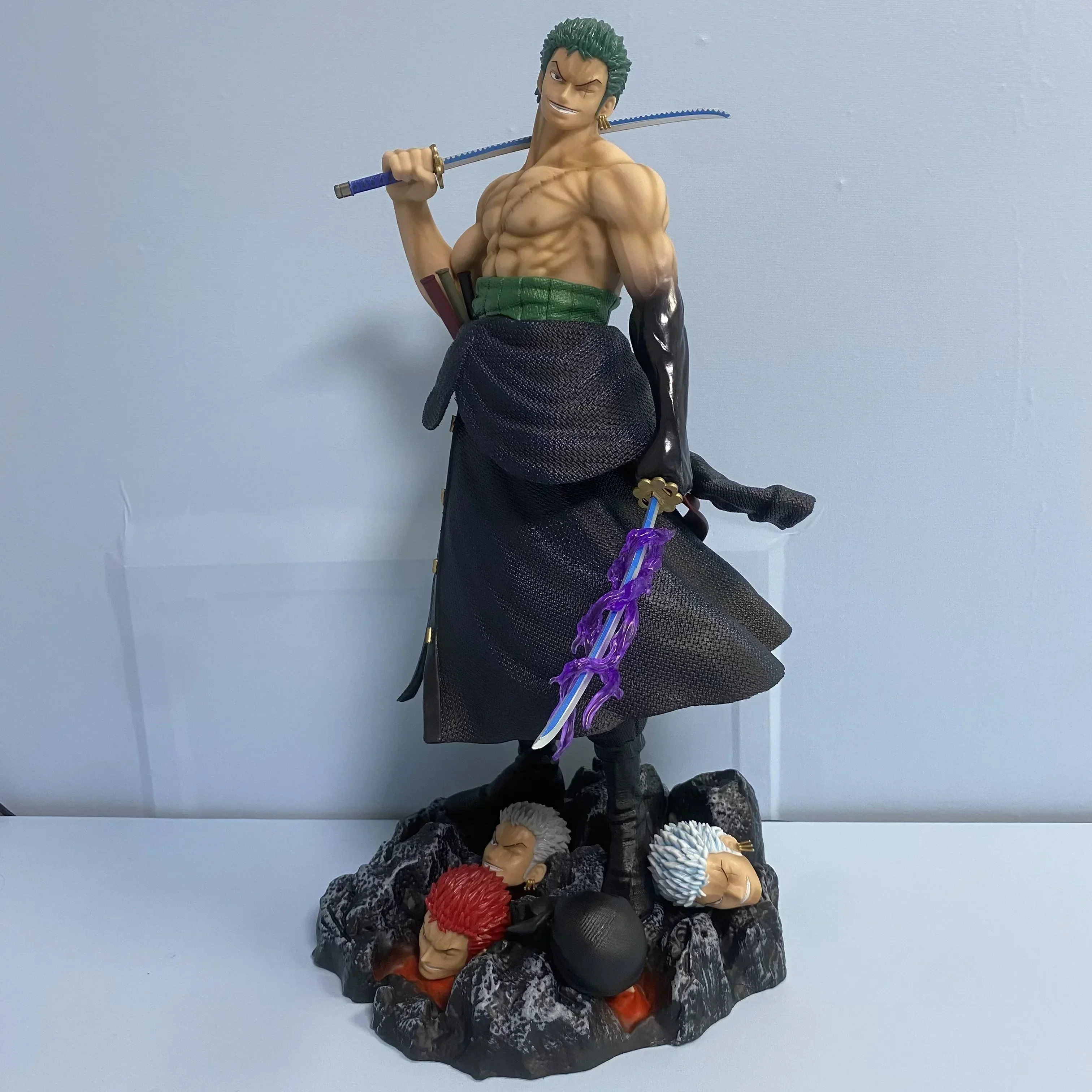 Anime One Piece Stand Posture Roronoa Zoro Action Figures Pvc Statue Fight Roronoa Zoro Model Collection Doll Boy Toy Gift