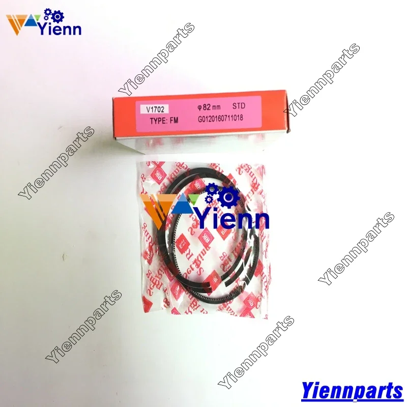 

For Kubota V1702 V1702BA Piston Ring Set 15201-21050 For BOBCAT CLART 743 SKID STEER LOADERS V1702BA Engine Repair Parts
