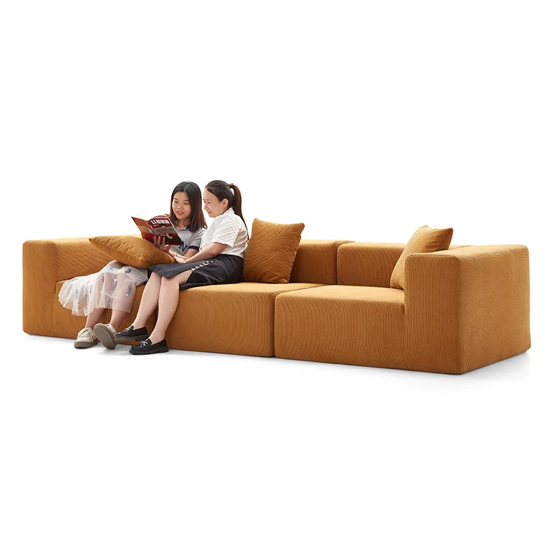 Anpassbares 3-Sitzer Komprimiertes Sofa Samts chwamm Couch Langlebiges, komfortables Wohnzimmer Modulares Set Stoffs ofa für