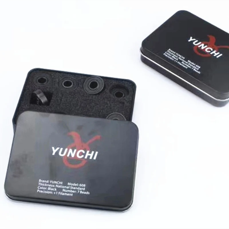 

Original YunChi Ceramic Bearings Premium Skate Bearing Black Ceramic Ball Race Professional Competition Level Highly Speed 16pcs