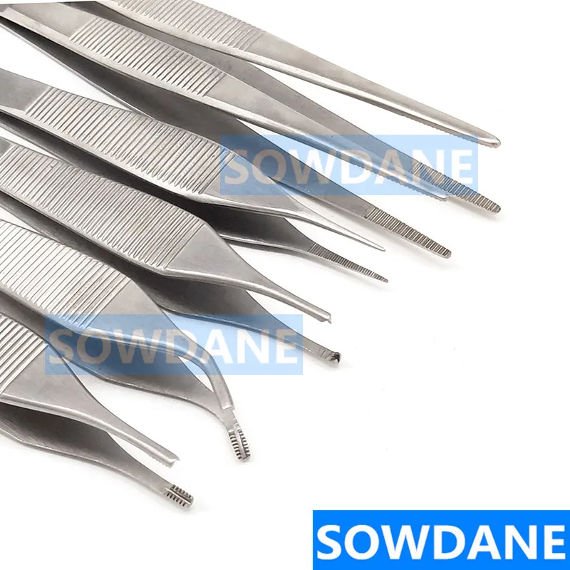 Dental Surgical Tissue Tweezer Set Dental Forcep Extraction Hemostat Medical Tweezer Dentist Surgery Tool Stainless Steel