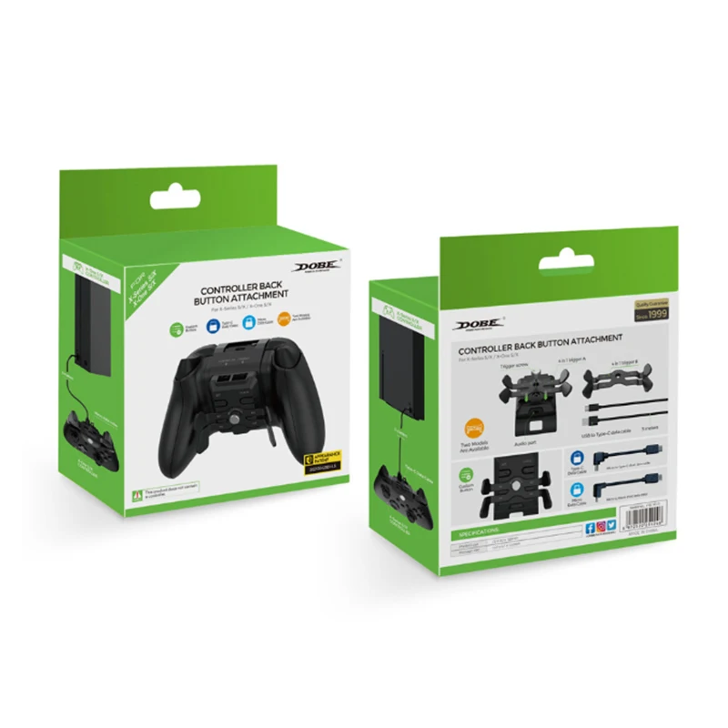 زر التمديد الخلفي لـ Xboxes One ، مرفق عصا التحكم من السلسلة S ، المحول الخلفي ، وحدة التحكم من السلسلة X