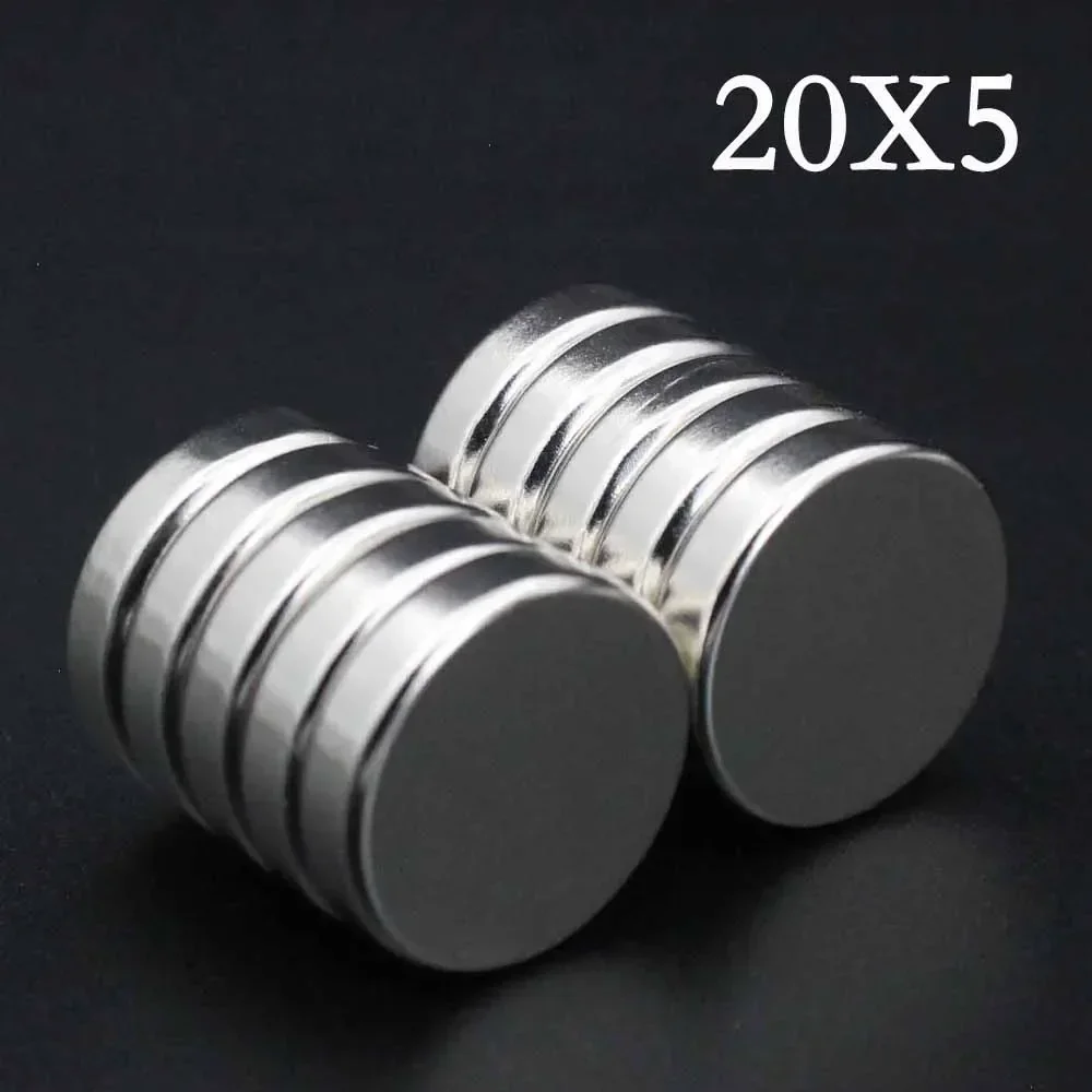 5/10/15 Pcs 20x5 Neodymium Magnet 20mm X 5mm N35 NdFeB Round Super Powerful Strong Permanent Magnetic Imanes Disc 20*5 Magnets