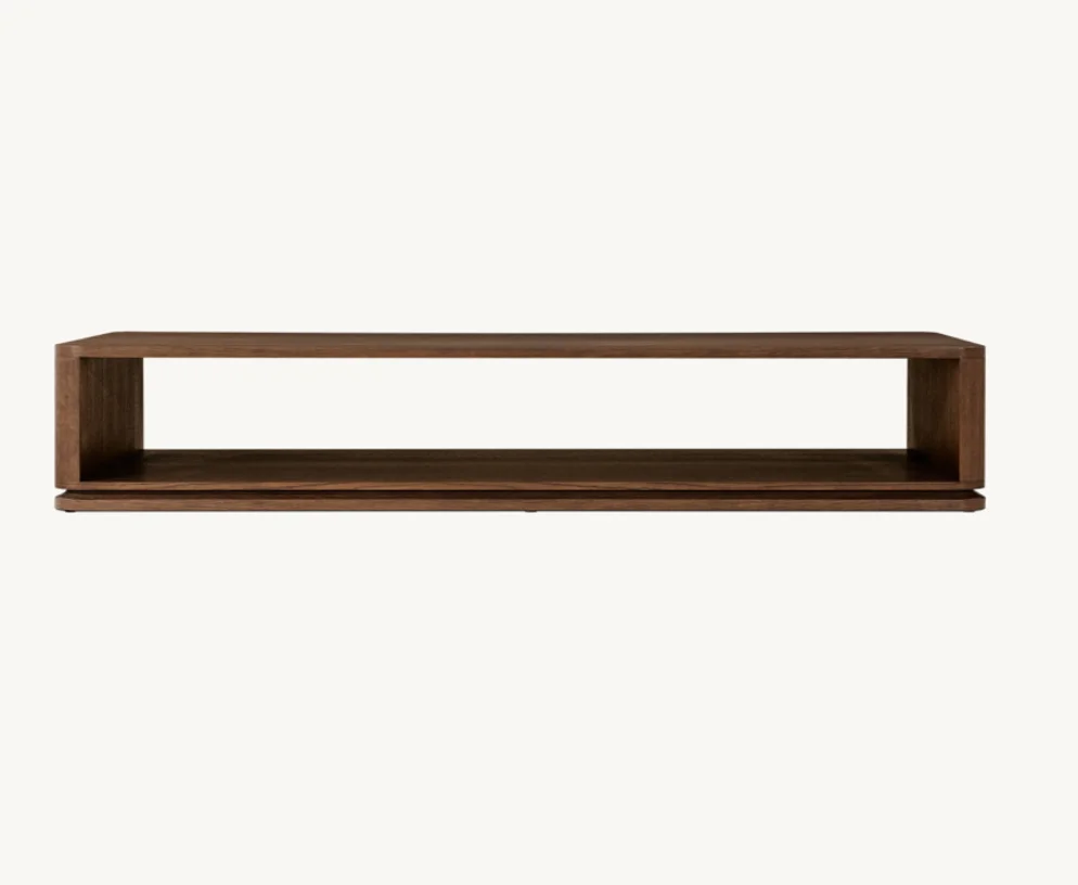 Modern Living Room Wooden Ligné Open Rectangular Coffee Table