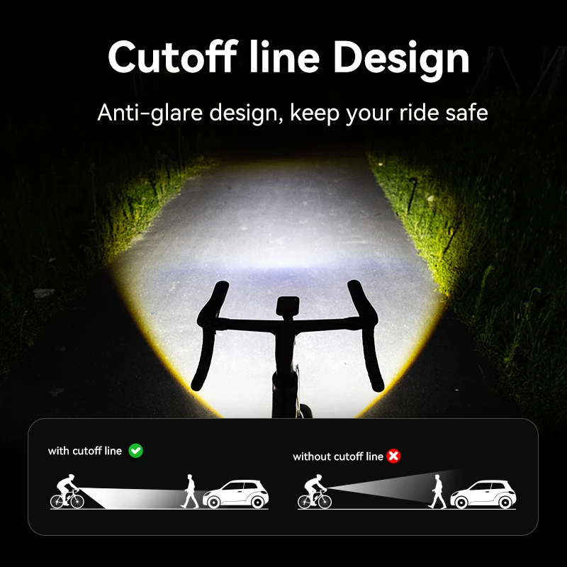 XOSS الذكية الدراجة العلوي 1000 Lm Noctera-1.0 انقطاع خط مقاوم للماء قابلة للشحن الترا برايت دراجة الجبهة مصباح الجبلية مصباح يدوي