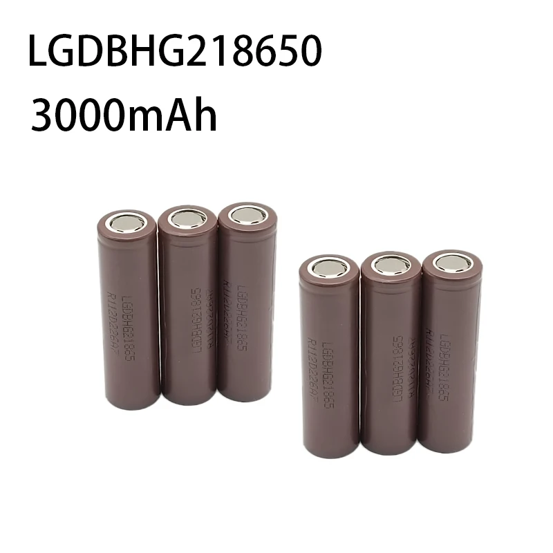 18650 Li-Ion Rechargeable Battery LGDBHG2 Li-Ion Battery 3000mAh 3.7V High Power 30A Continuous Discharge High Current