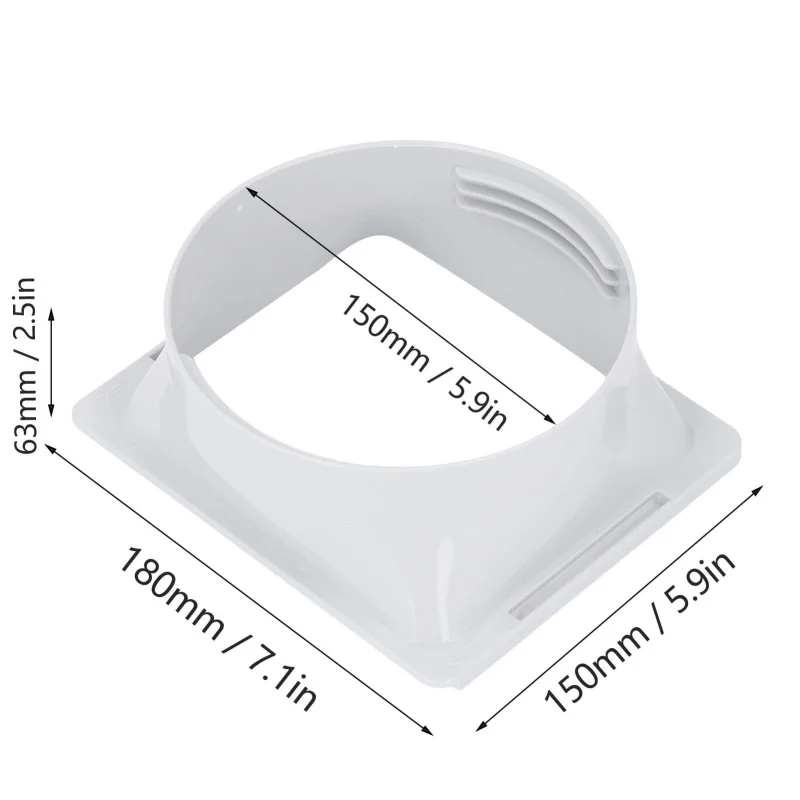 Air Conditioner Exhaust Duct Hose Adapter AC Ducts Removable Dual Duct Mobile Portable Air Conditioners Window kit Fittings