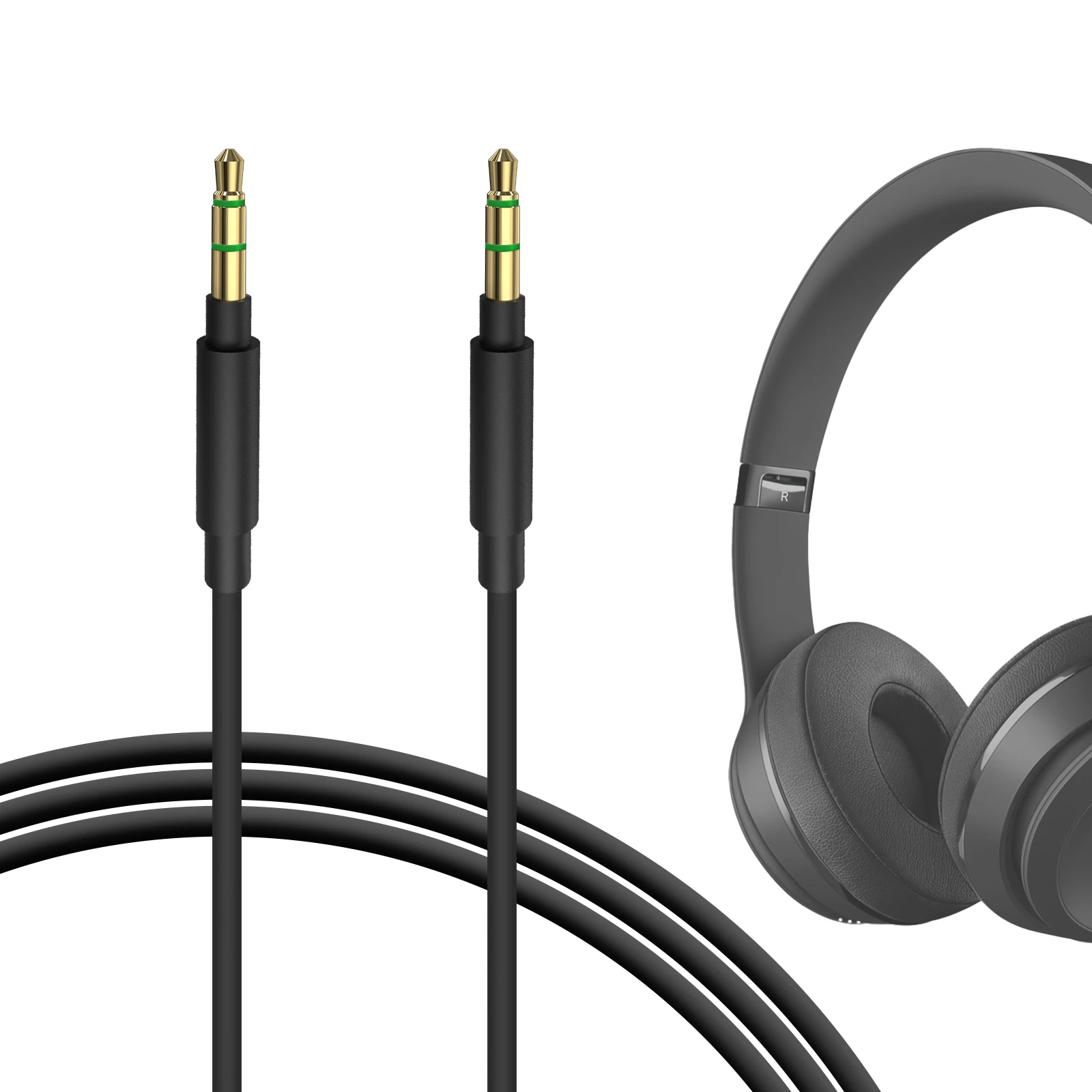 

Geekria Audio Cable Compatible with Beats Studio Pro, Solo 4, Solo 3, Solo HD, Studio 3, Studio 2, Studio, Mixr, Pro Headphones