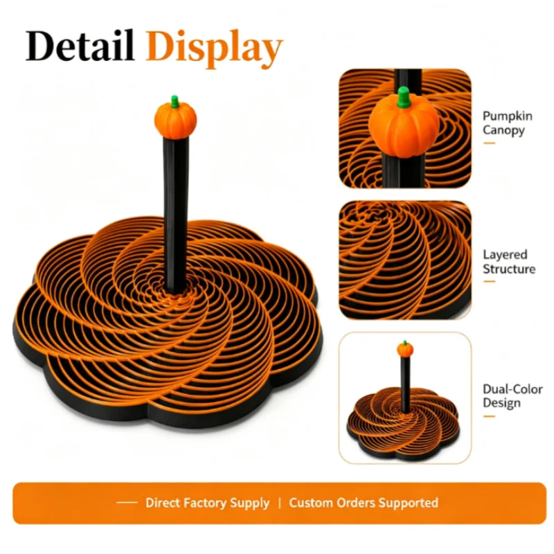 PLA Expanded Sensory Fidget Star 3D Printed Whirling Spiral Fractal Fidget Hexagon Stress Relief With Easy-grip Handles
