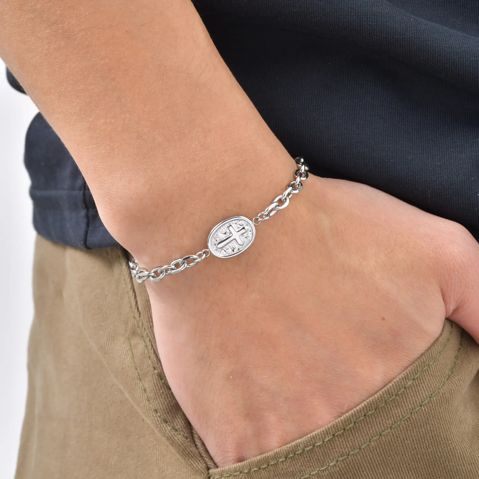 VnoxCrossCharmReligiousBracelets,StainlessSteelAdjustableChain,ChristianCatholicOrthodoxJewelryGiftsforMenWomen-AliExpress36