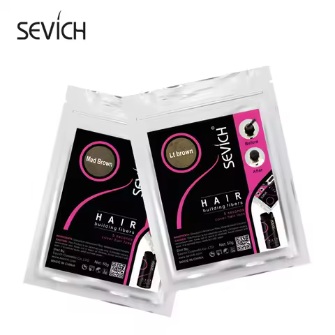 SEVICH 50g Hair Loss Building Hair Fibers Blender Conceal Styling Fiber Hair Powders Thinning Keratin Eyelash Extension Black
