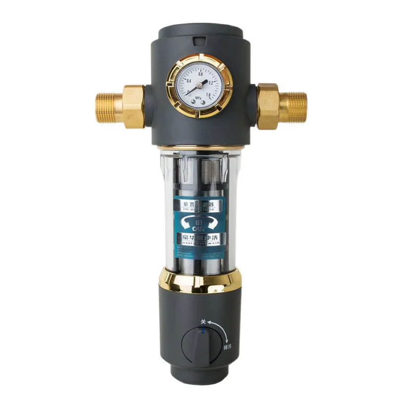 Double table automatic rotation, washing pre-filter, recoil water purification pure copper, household large flow water purifier