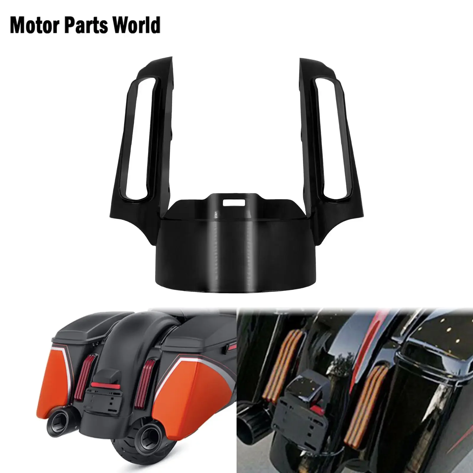 Motorcycle Gloss Black Rear Fender Filler Panel Fascia For Harley Touring Road Glide Street Glide Ultra Limited Low FLHTKL 14-Up