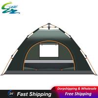 Outdoor Tent for Winter Fishing Camping Tent Travel for 2-4 Person Beach Tents for Camping Lightweight Equipment large spaceTent