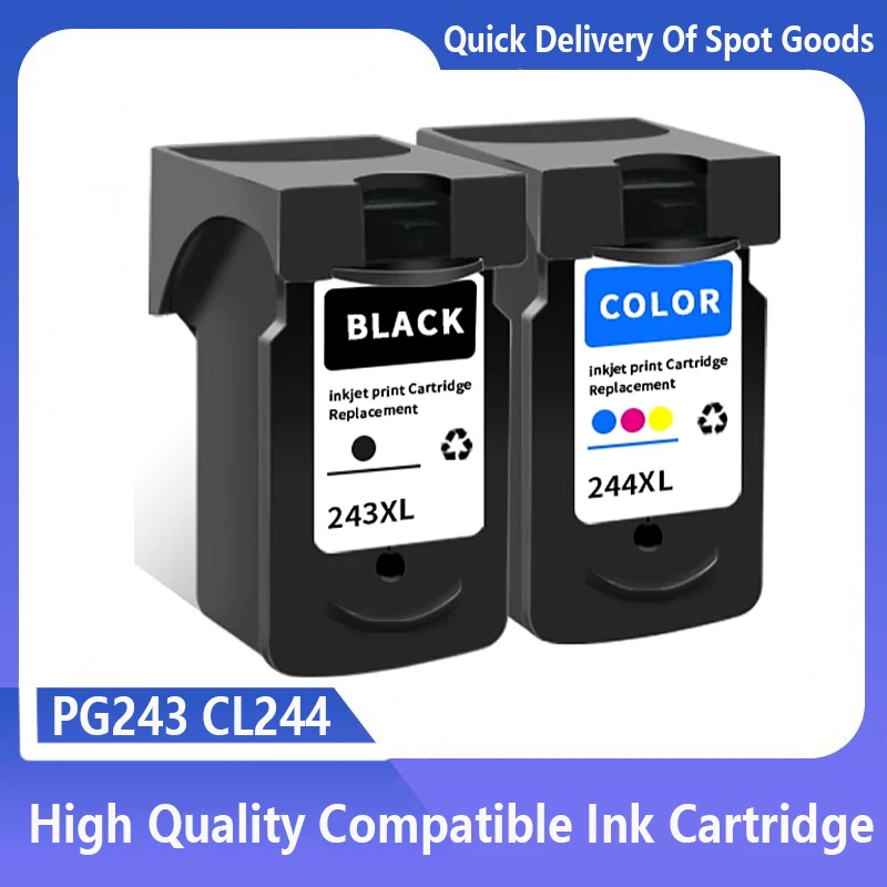 PG243 CL244 Ink Cartridges For Canon PG243XL 243XL CL 244XL for Pixma TS3120 3122 MG2522 3022 2922 2920 2520 TR4522 Printer