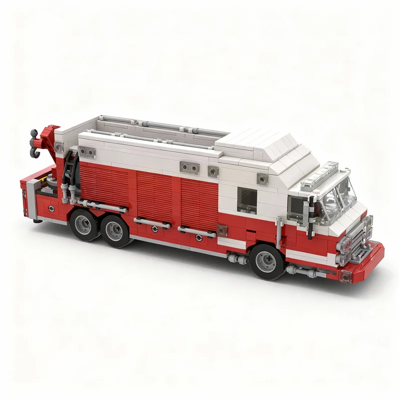 684pcs MOC Fire Department Urban Search Rescue City Model Building Blocks Construction Toy Christmas Gifts DIY Creative Idea