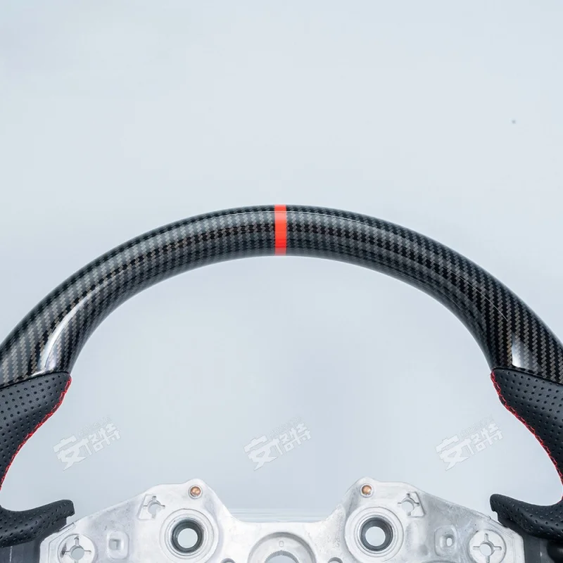 

For Hyundai Elantra N/I30N (2022+) Carbon Fiber Pattern Steering Wheel (With Titanium Plate, Modification Upgrade Part）