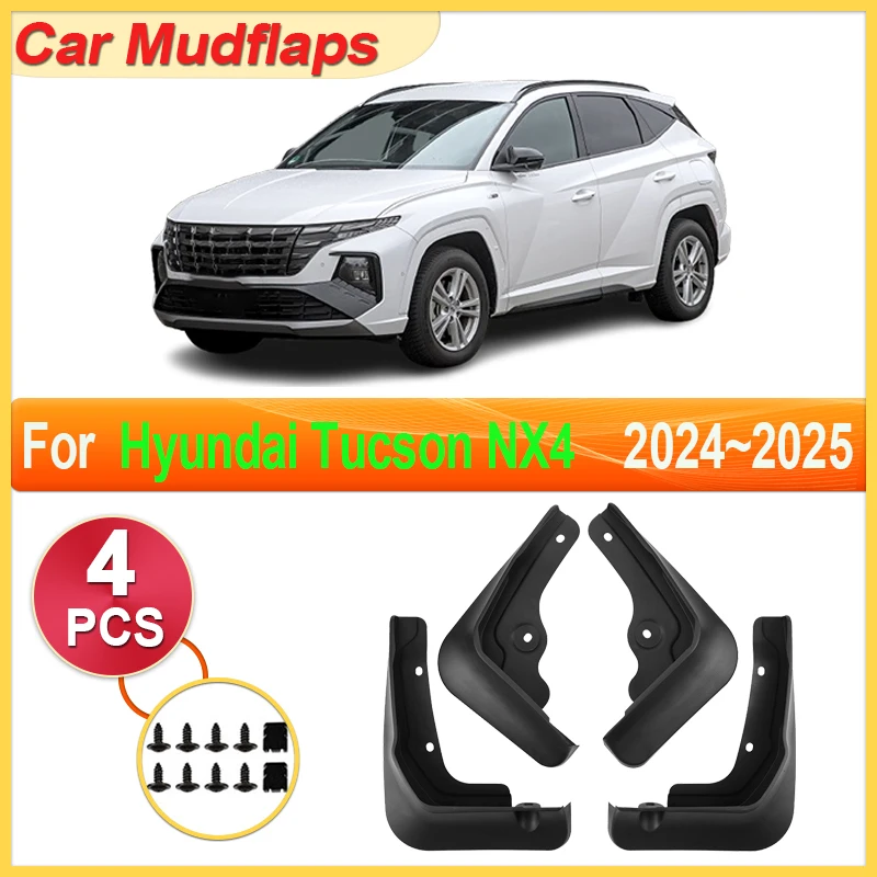 

Car Mudguard Parts For Hyundai Tucson NX4 N Line 2024 Accessorie 2025 Front Rear Wheel Mudflap Fender Flare Cover Guard Auto Mud