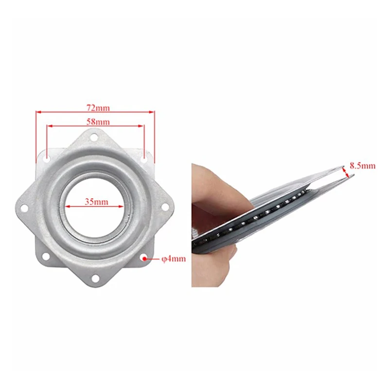 3\'\' Small Exhibition Turntable Bearing Swivel Plate Lazy Susan! Great For Mechanical Projects Hardware Fitting