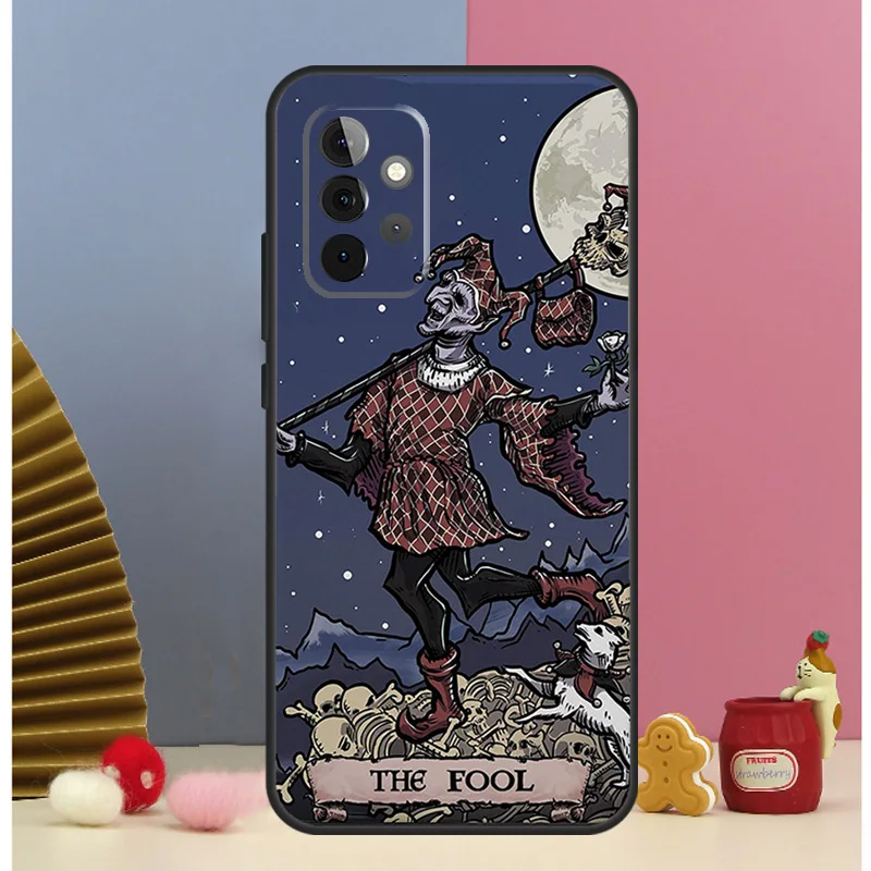 The Hermit Tarot Card Grim Reaper Phone Case For Samsung Galaxy A12 A32 A52 A14 A24 A34 A54 A53 A33 A13 A15 A25 A71 A51 Cover