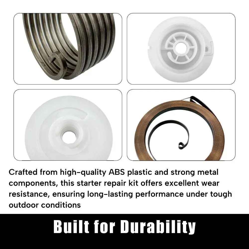 Reparación de soplador de hojas, herramientas eléctricas de arranque, Kit de arranque de soplador duradero, resorte de rebobinado de mantenimiento para STHIL BG56C BG86C SH86C SH56C