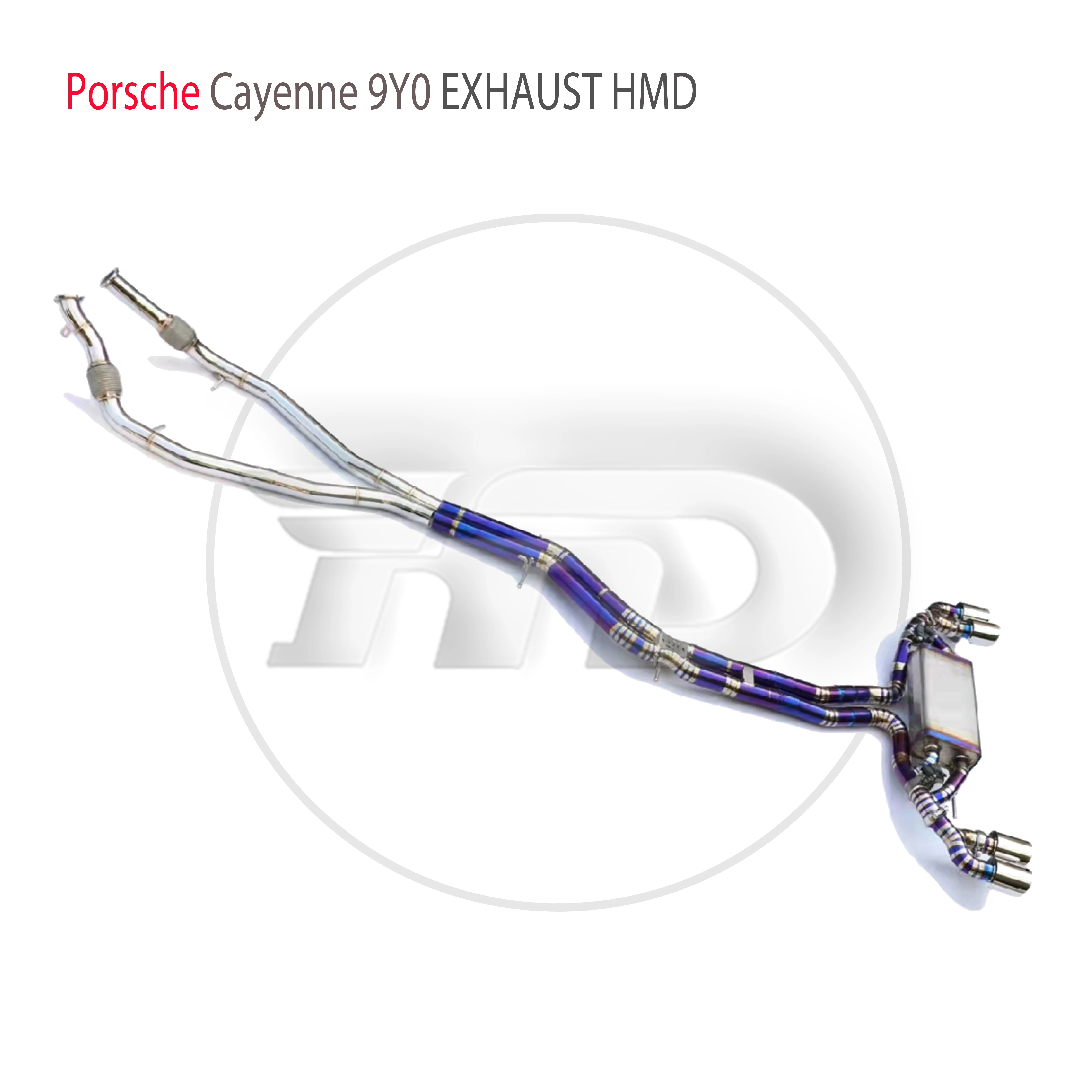 

HMD Titanium Alloy Exhaust System Performance Valve Catback is Suitable For Porsche Cayenne 9Y0 Muffler For Cars Front Pipe